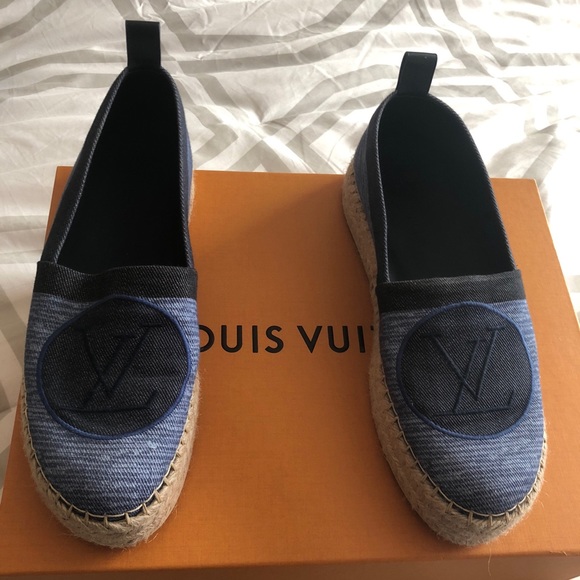 Louis Vuitton, Shoes, Louis Vuitton Denim Espadrilles